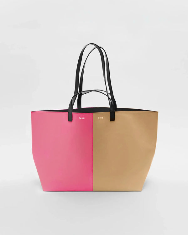 Cahu Medium Bi-Color Zip Bag