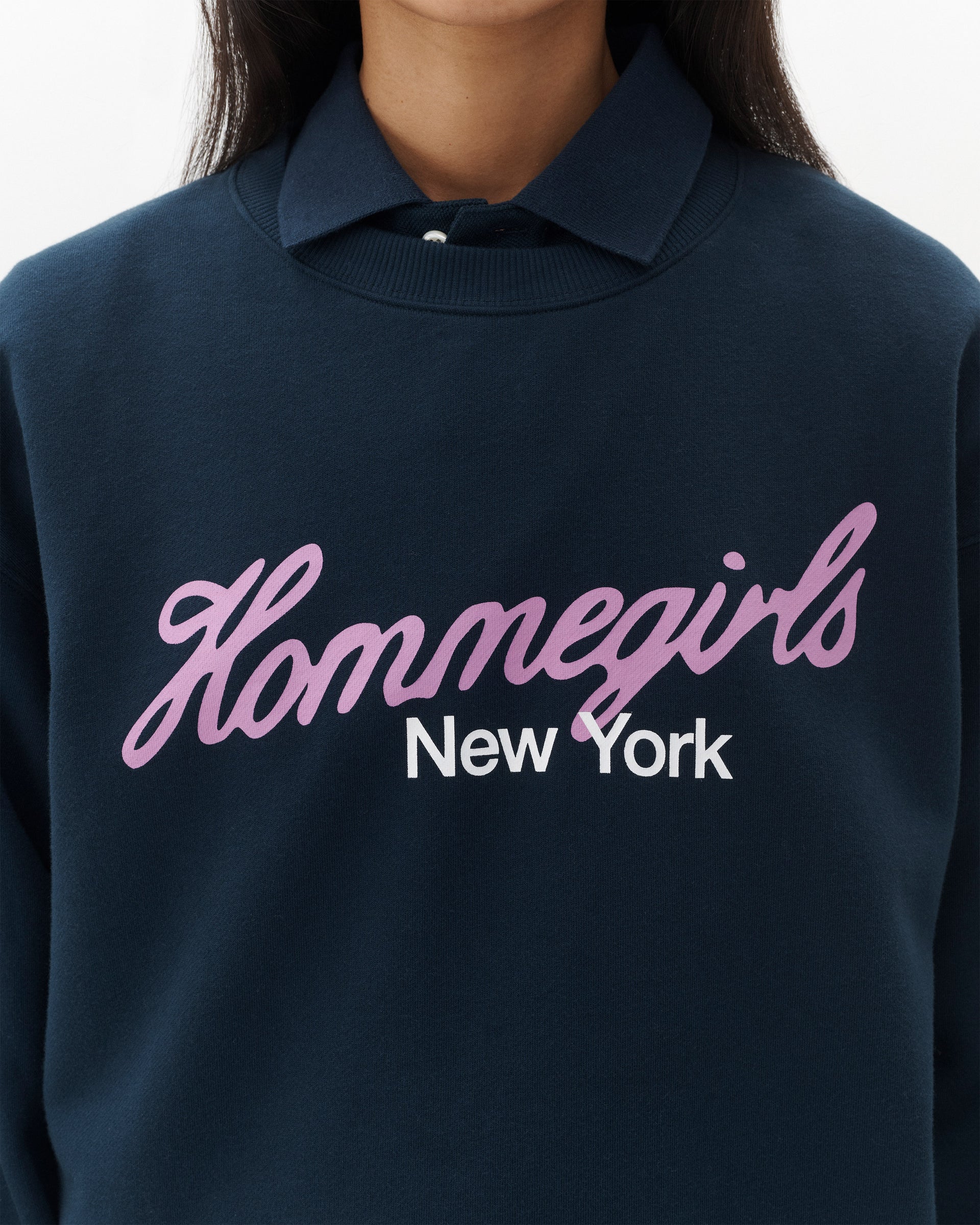 Hommegirls Neon Logo Crewneck Sweatshirt