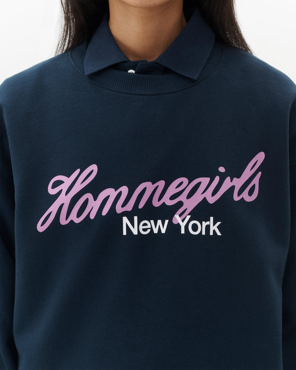 Hommegirls Neon Logo Crewneck Sweatshirt
