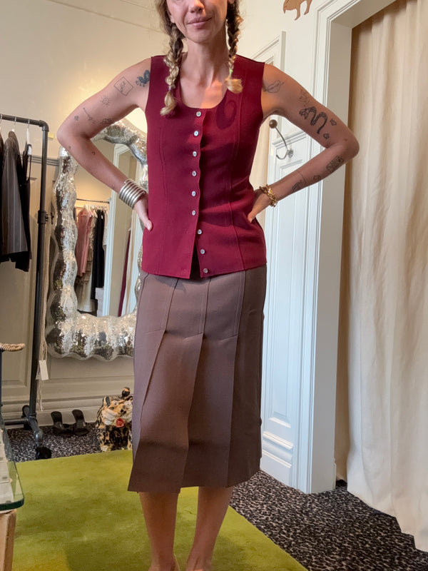 Birrot Lay3 Front Slit H Skirt