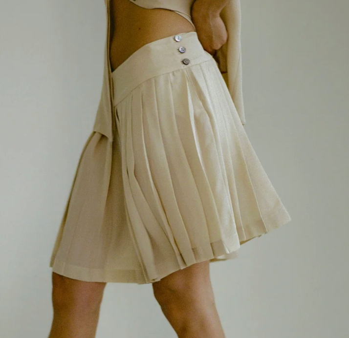 Yana Matkivski Polina Pleated Skirt