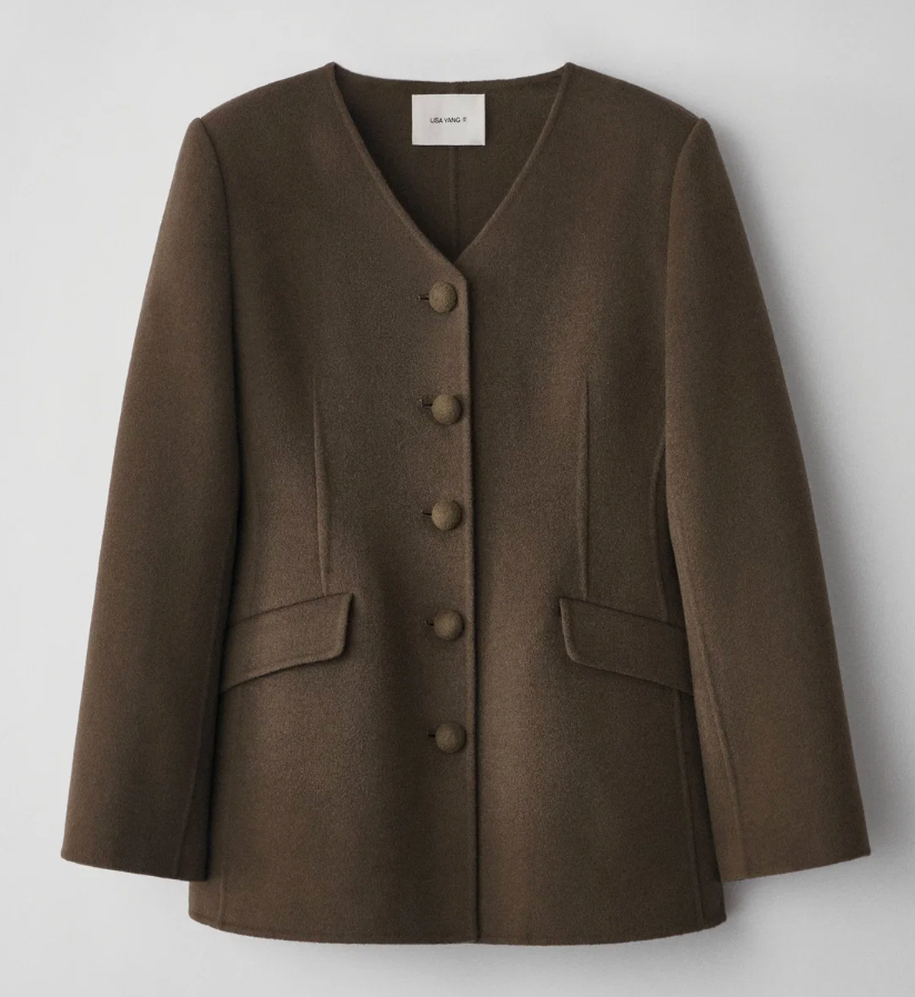 Lisa Yang Double Tailored V Neck Blazer