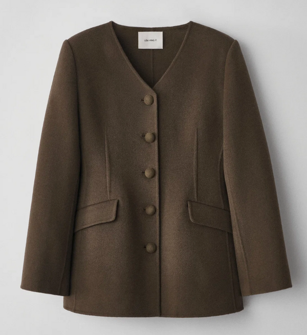 Lisa Yang Double Tailored V Neck Blazer