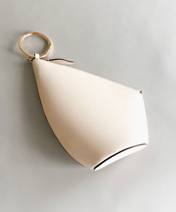 Esha Soni Slope Bag in Ivory French Calf