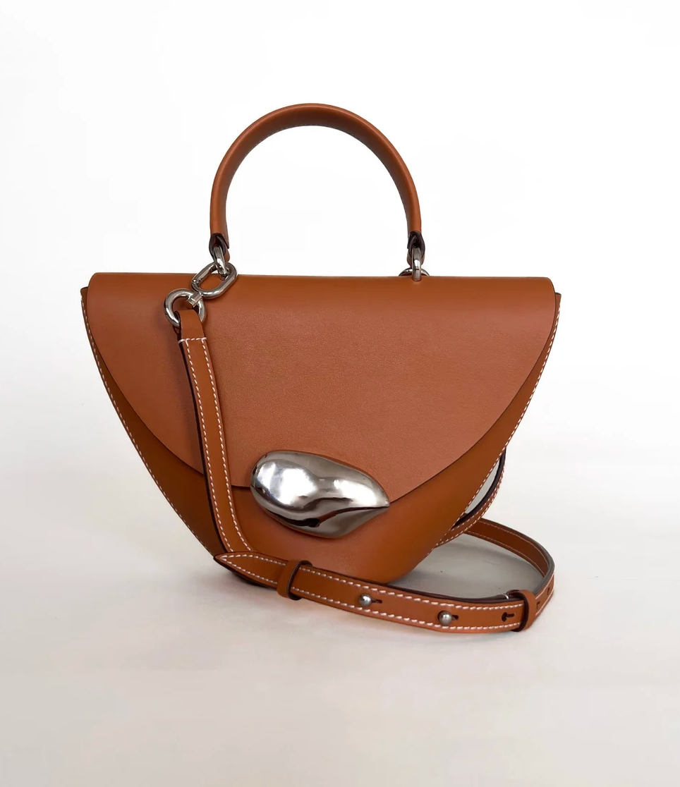 Esha Soni Orb Bag in Saddle French Calf