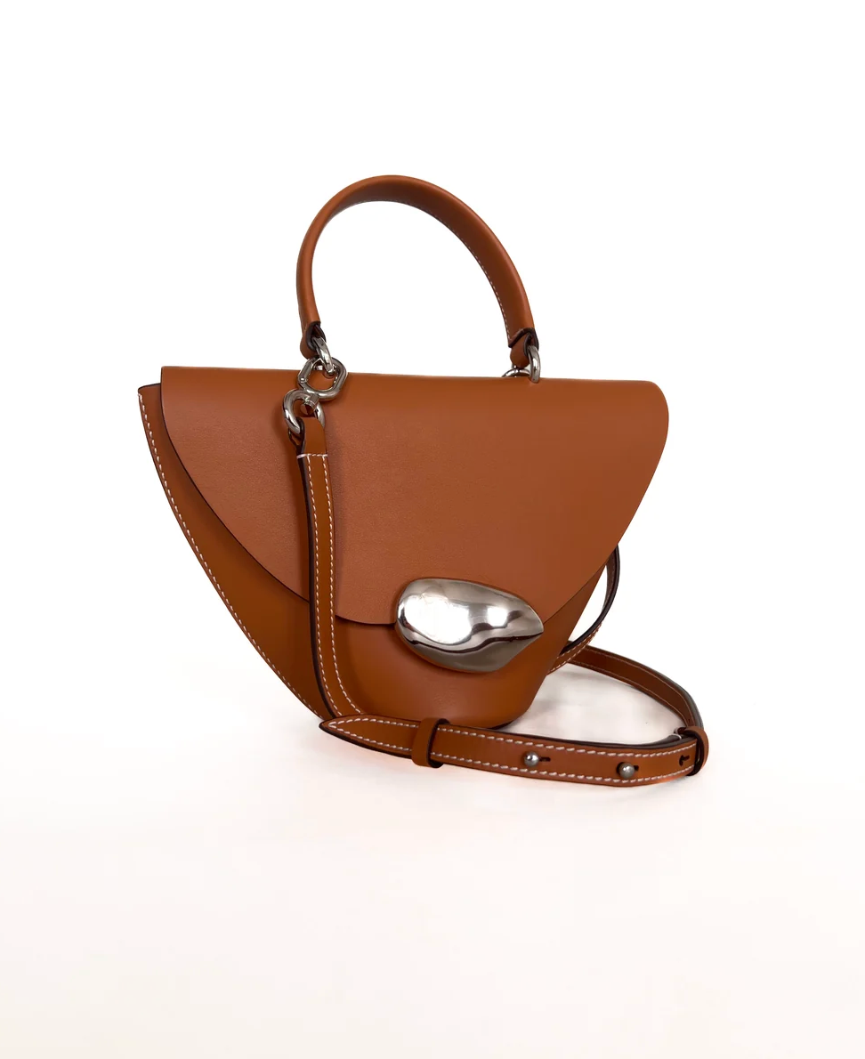 Esha Soni Orb Bag in Saddle French Calf