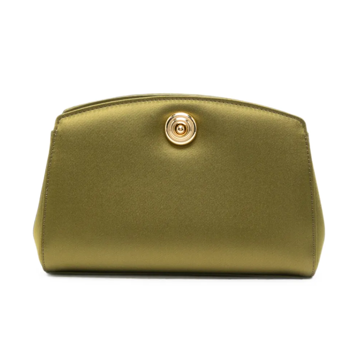 Liffner Satin Pushlock Clutch