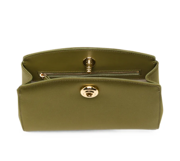 Liffner Satin Pushlock Clutch