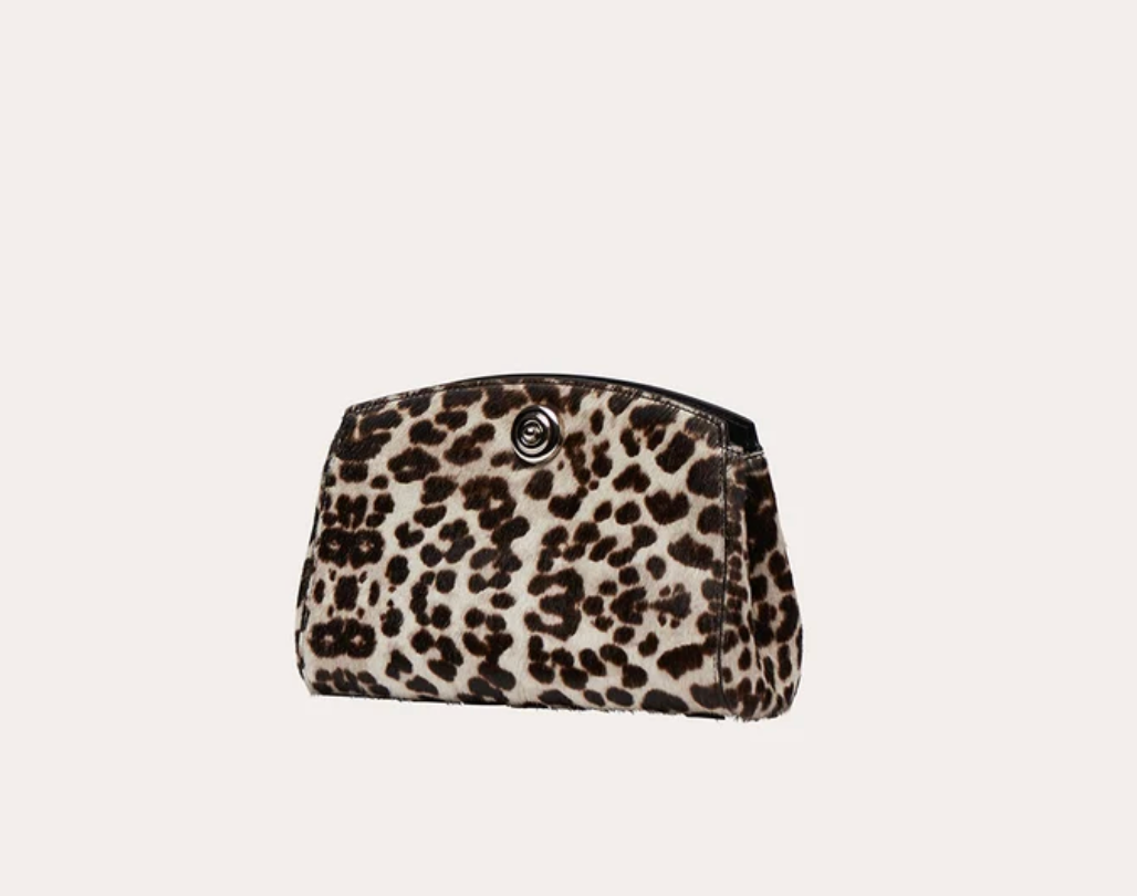 Liffner Hair Calf Pushlock Clutch
