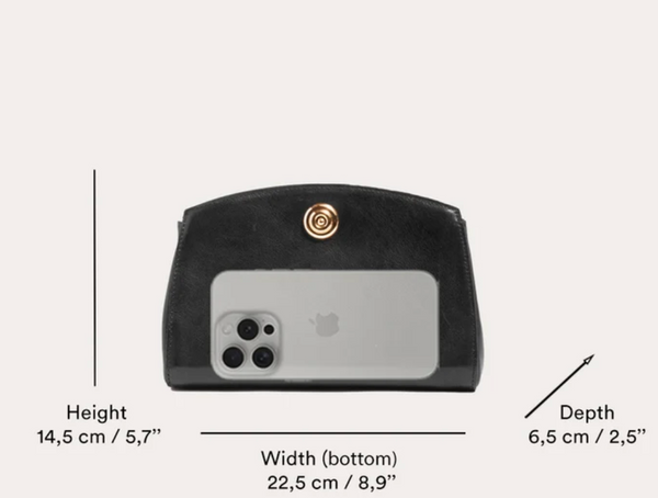 Liffner Hair Calf Pushlock Clutch