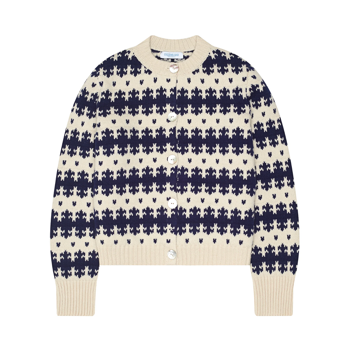 Calle del Mar Royal Fair Isle Cardigan