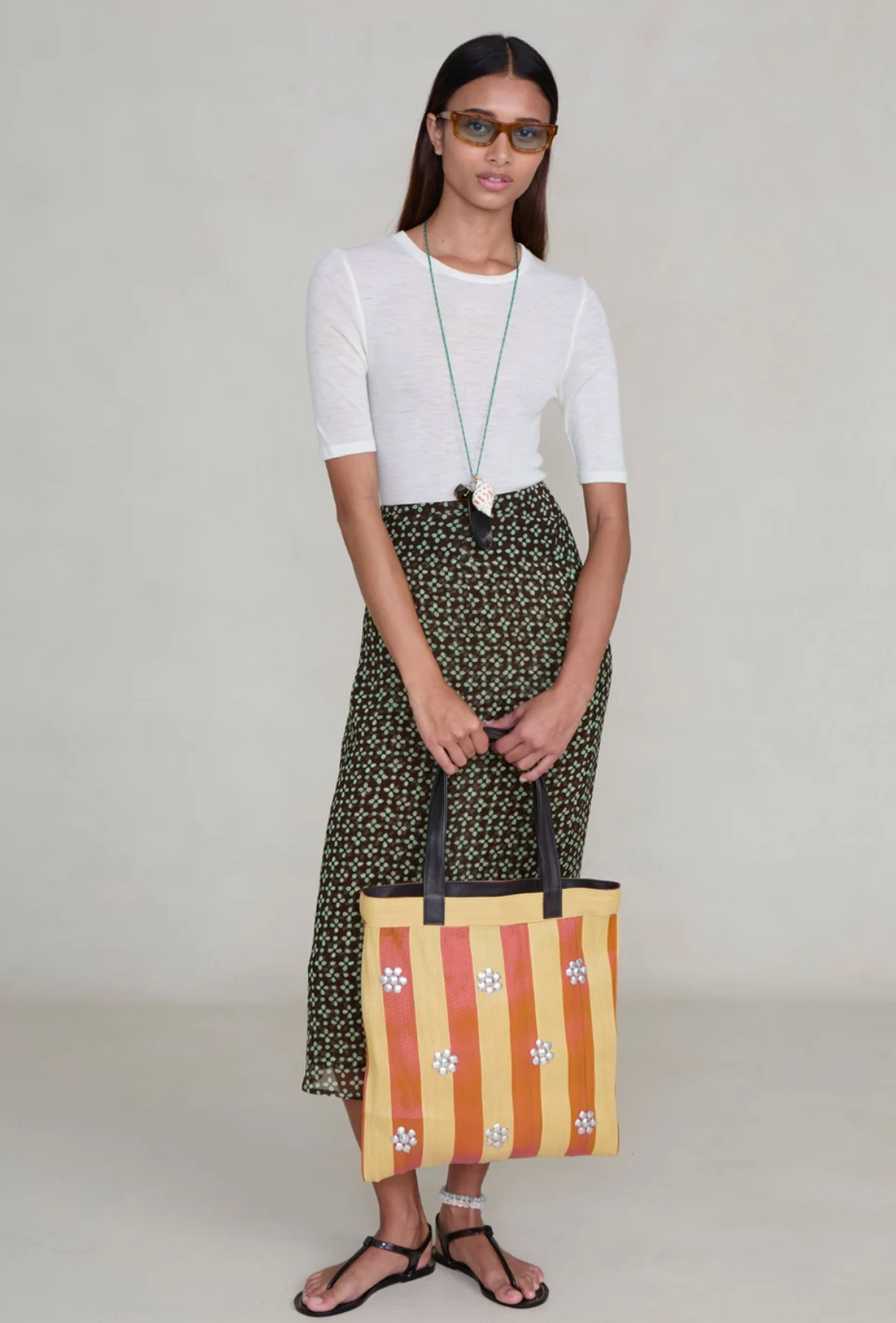 Chan Luu Striped Market Tote