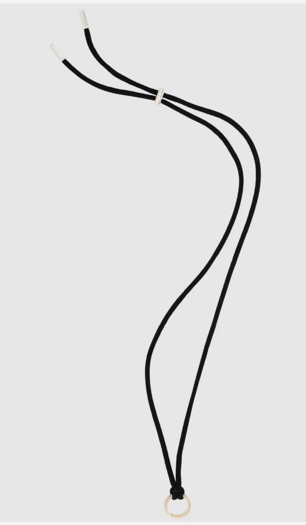 Sherman Field Barre Cord Necklace with Silk Silver