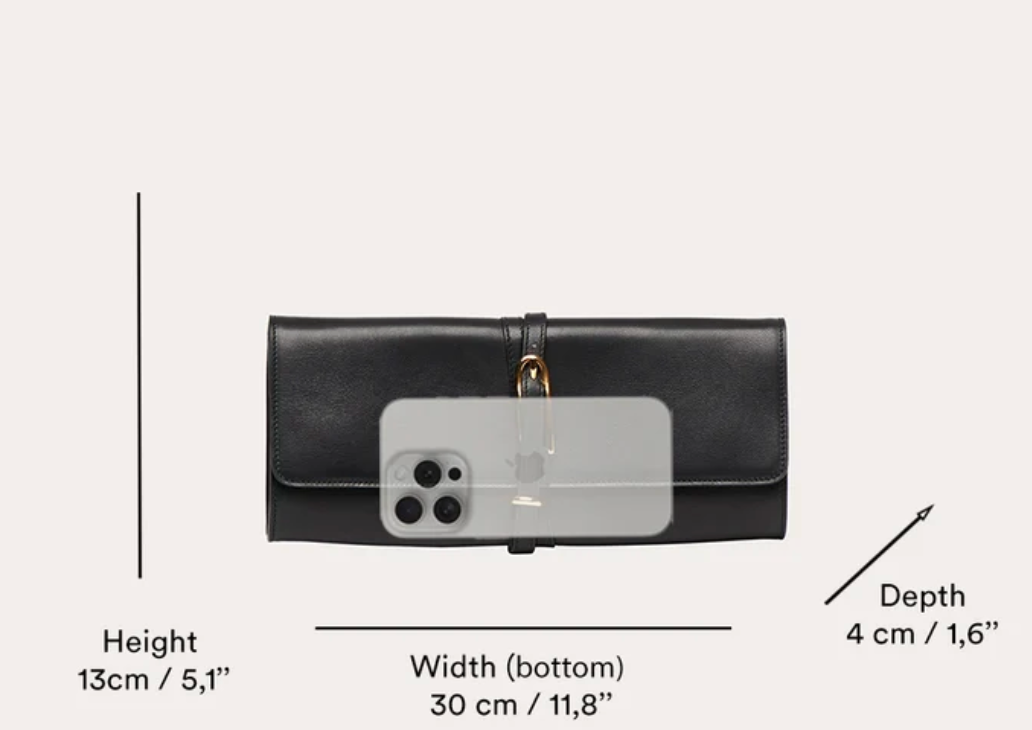 Liffner Belted Croc Clutch