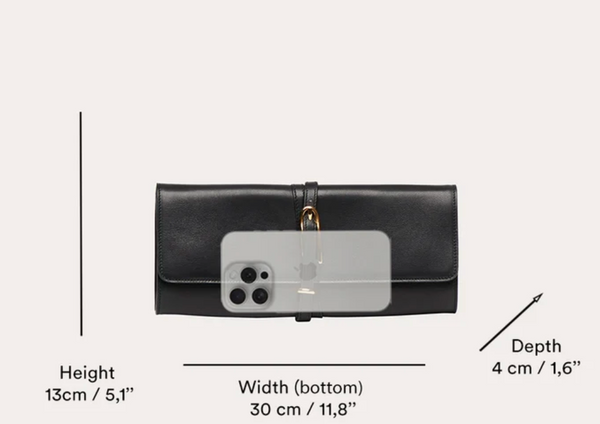 Liffner Belted Croc Clutch