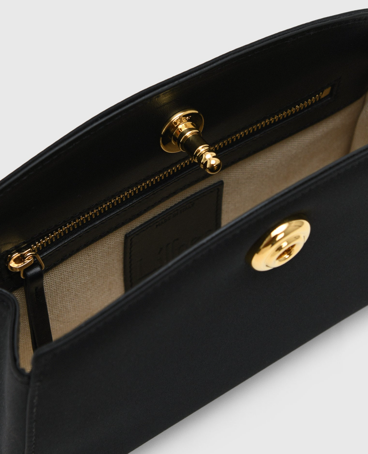 Liffner Satin Pushlock Clutch