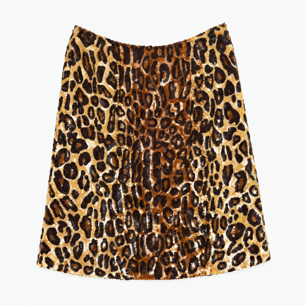 Ashish Custom Leopard Skirt