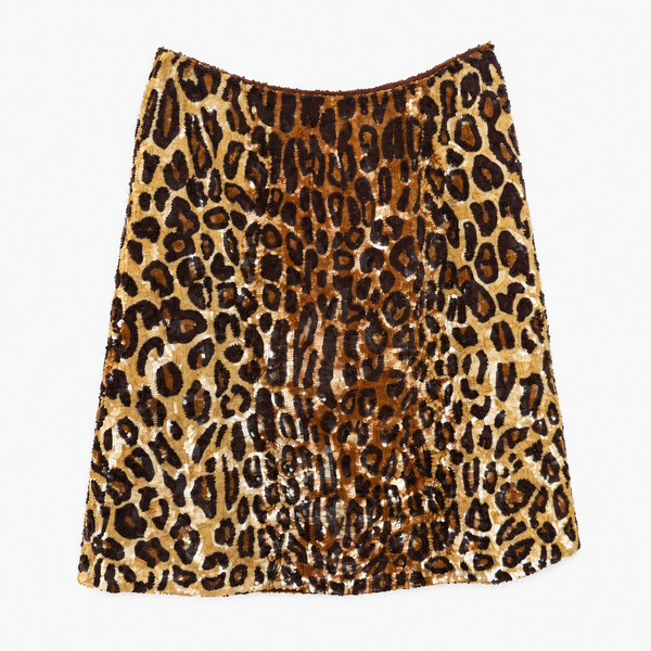 Ashish Custom Leopard Skirt