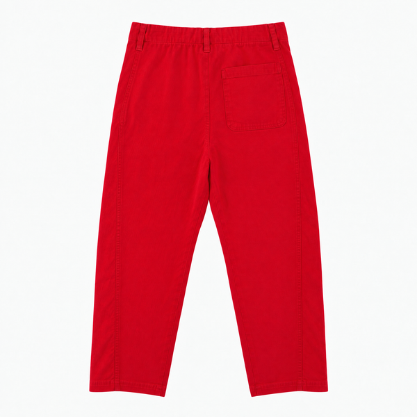 Sanderlak Baby Cord Drawstring Pants in Neon Red