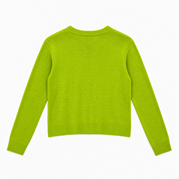 Sanderlak Neon Cropped Crew Sweater