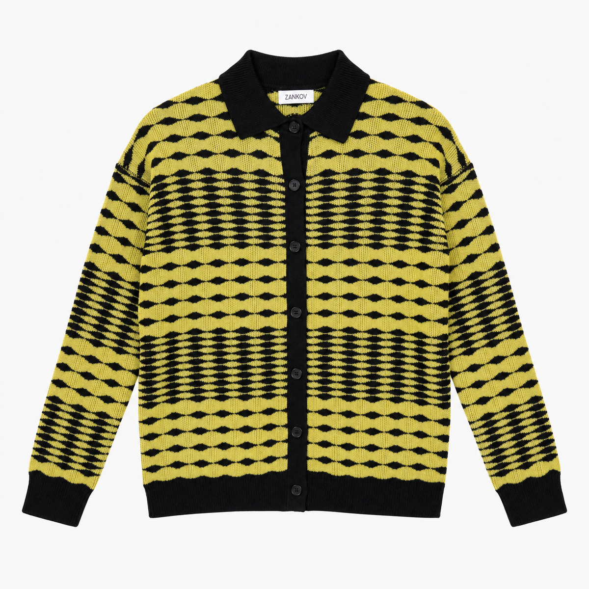 Zankov Chrome Yellow Raffi Cardigan