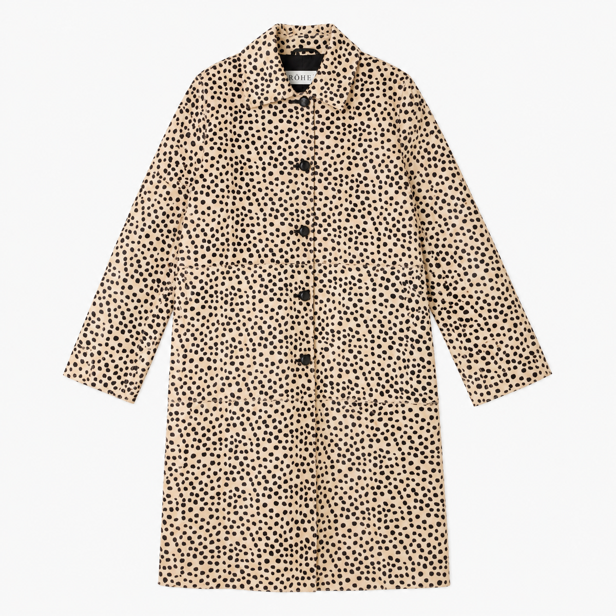 Rohe Cheetah Pony Hair Coat